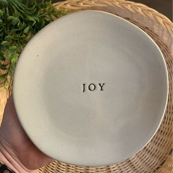 HEARTH & HAND With Magnolia Stoneware Appetizer Plates Set Of 3 Gather Joy Merry - Picture 4 of 9
